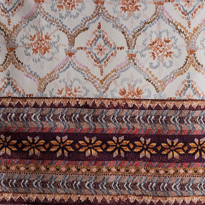 Maison d' Hermine Table Runner 100% Cotton Single Layer Table Runners 48 inches Long for Thanksgiving Christmas Decorations Home Kitchen Dining Party Wedding (Fair Isle, 14.5" x 48")