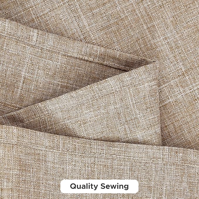 Fitable Faux Linen Tablecloths for Rectangle Tables: Water & Stain Resistant Farmhouse Table Cloth, Washable Burlap Textured Table Covers for Kitchen Dining Party(2 Pack, 60x120 Inch, Beige)