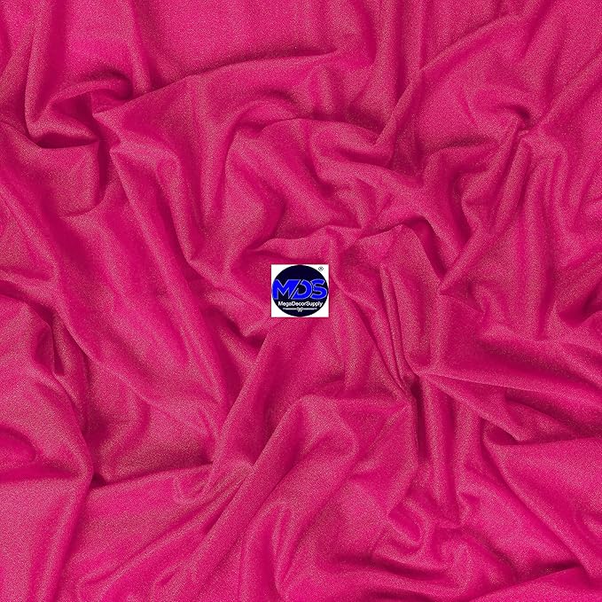 MDS Halloween Chiffon Draping Fabric - 1 Panel, 30" Wide x 75ft Long - Sheer Spooky Arbor & Canopy Drapery for Haunted House Backdrops, Party Ceilings, DIY Costumes & Themed Events - Hot Pink