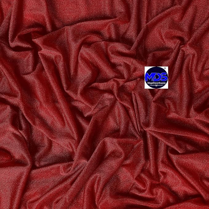 MDS Halloween Chiffon Draping Fabric - 2 Panel, 30" Wide x 40ft Long - Sheer Spooky Arbor & Canopy Drapery for Haunted House Backdrops, Party Ceilings, DIY Costumes & Themed Events - Apple Red