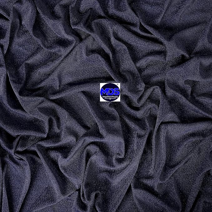 MDS Halloween Chiffon Draping Fabric - 1 Panel, 30" Wide x 75ft Long - Sheer Spooky Arbor & Canopy Drapery for Haunted House Backdrops, Party Ceilings, DIY Costumes & Themed Events - Navy Blue