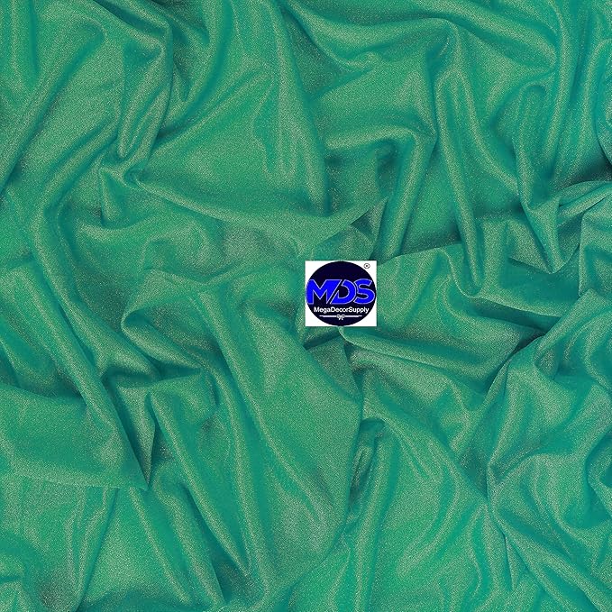 MDS Halloween Chiffon Draping Fabric - 2 Panel, 30" Wide x 50ft Long - Sheer Spooky Arbor & Canopy Drapery for Haunted House Backdrops, Party Ceilings, DIY Costumes & Themed Events - Emerald Green