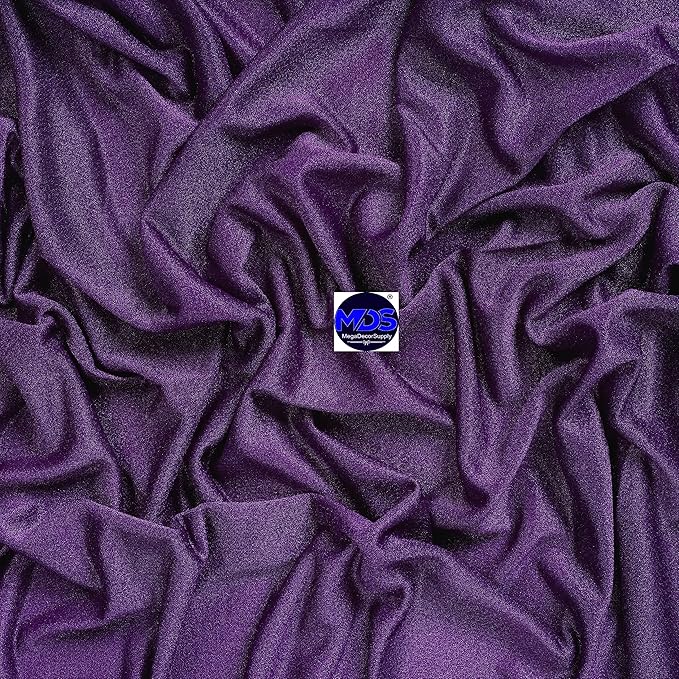 MDS Halloween Chiffon Draping Fabric - 2 Panel, 30" Wide x 50ft Long - Sheer Spooky Arbor & Canopy Drapery for Haunted House Backdrops, Party Ceilings, DIY Costumes & Themed Events - Cadbury Purple