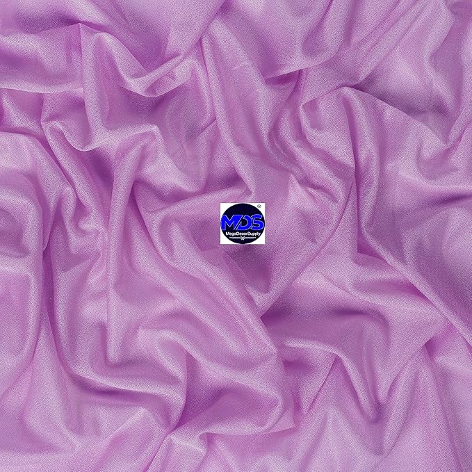 MDS Halloween Chiffon Draping Fabric - 2 Panel, 30" Wide x 40ft Long - Sheer Spooky Arbor & Canopy Drapery for Haunted House Backdrops, Party Ceilings, DIY Costumes & Themed Events - Orchid