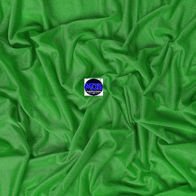MDS Halloween Chiffon Draping Fabric - 1 Panel, 30" Wide x 20ft Long - Sheer Spooky Arbor & Canopy Drapery for Haunted House Backdrops, Party Ceilings, DIY Costumes & Themed Events - Green