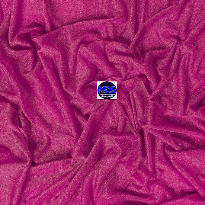 MDS Halloween Chiffon Draping Fabric - 2 Panel, 30" Wide x 50ft Long - Sheer Spooky Arbor & Canopy Drapery for Haunted House Backdrops, Party Ceilings, DIY Costumes & Themed Events - Magenta