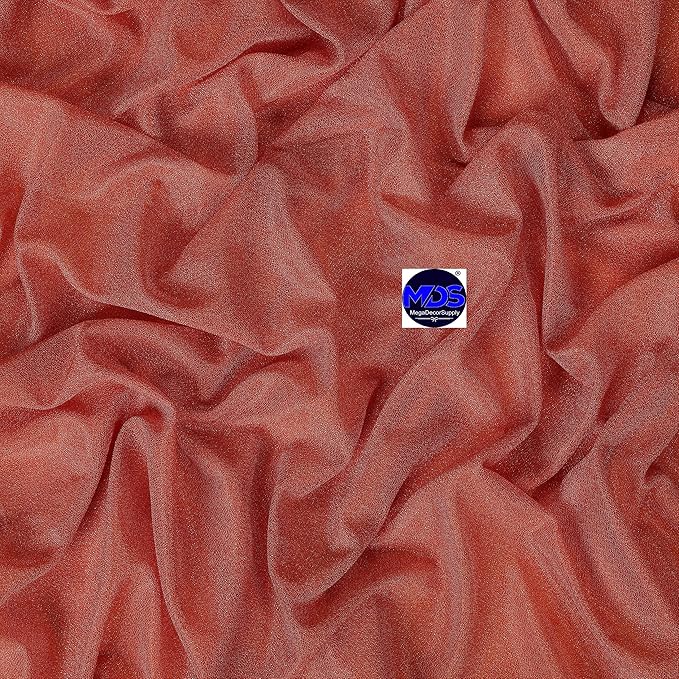 MDS Halloween Chiffon Draping Fabric - 1 Panel, 30" Wide x 30ft Long - Sheer Spooky Arbor & Canopy Drapery for Haunted House Backdrops, Party Ceilings, DIY Costumes & Themed Events - Terracotta