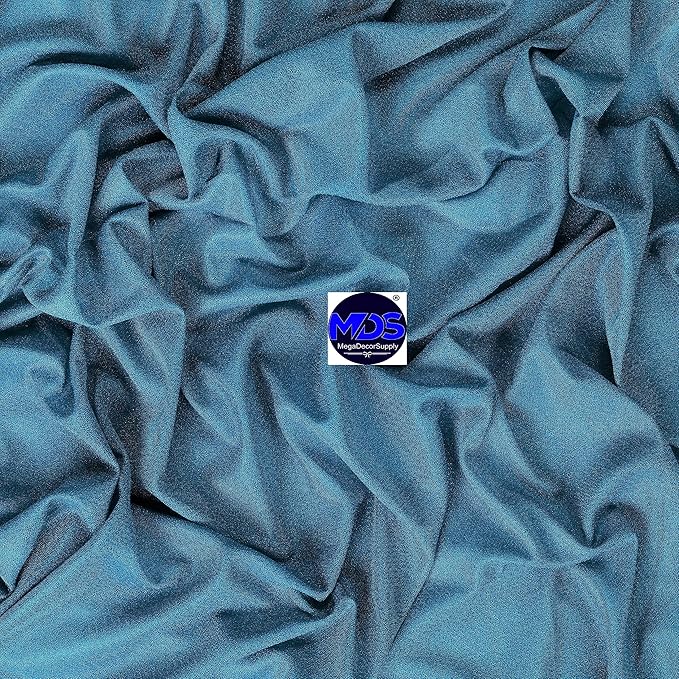 MDS Halloween Chiffon Draping Fabric - 1 Panel, 30" Wide x 30ft Long - Sheer Spooky Arbor & Canopy Drapery for Haunted House Backdrops, Party Ceilings, DIY Costumes & Themed Events - Dark Teal