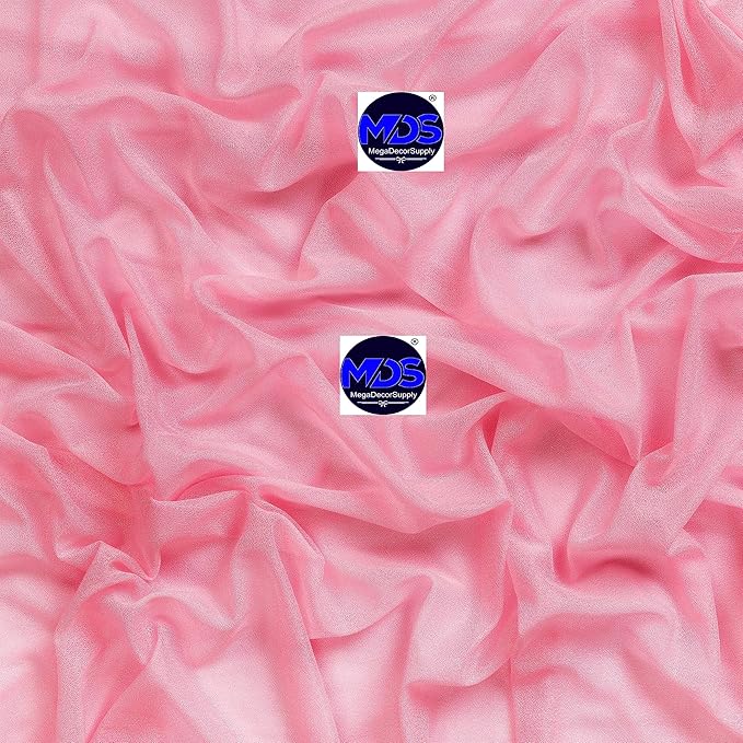 MDS Halloween Chiffon Draping Fabric - 1 Panel, 30" Wide x 20ft Long - Sheer Spooky Arbor & Canopy Drapery for Haunted House Backdrops, Party Ceilings, DIY Costumes & Themed Events - Coral