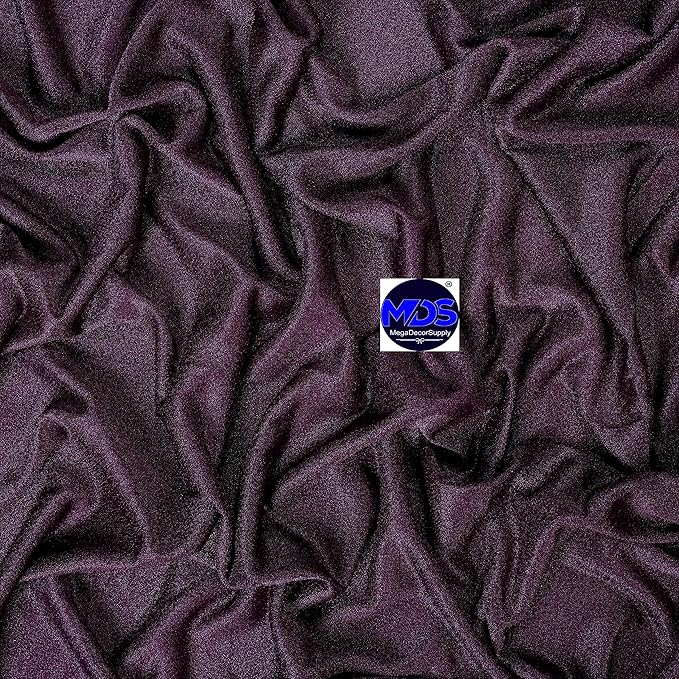 MDS Halloween Chiffon Draping Fabric - 1 Panel, 30" Wide x 40ft Long - Sheer Spooky Arbor & Canopy Drapery for Haunted House Backdrops, Party Ceilings, DIY Costumes & Themed Events - Eggplant