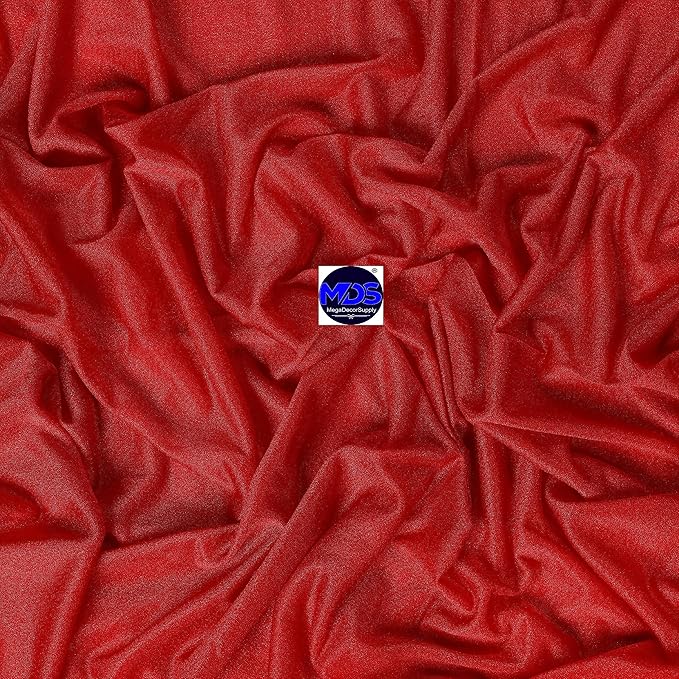 MDS Halloween Chiffon Draping Fabric - 1 Panel, 30" Wide x 50ft Long - Sheer Spooky Arbor & Canopy Drapery for Haunted House Backdrops, Party Ceilings, DIY Costumes & Themed Events - Red